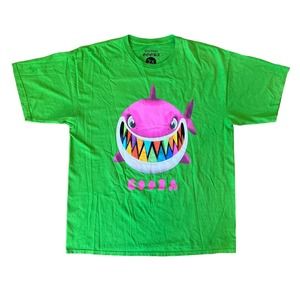 NWOT Tekashi Green Pink Shark  6IX9INE GOOBA T-Shirt sz 2X‎